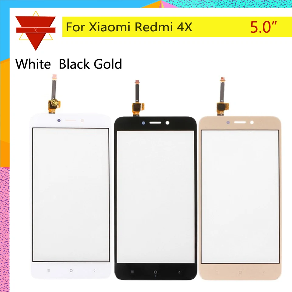 Redmi 4X Передняя панель 5," для Xiaomi Redmi 4X Redmi4X сенсорный экран сенсор ЖК-дисплей дигитайзер Переднее внешнее стекло