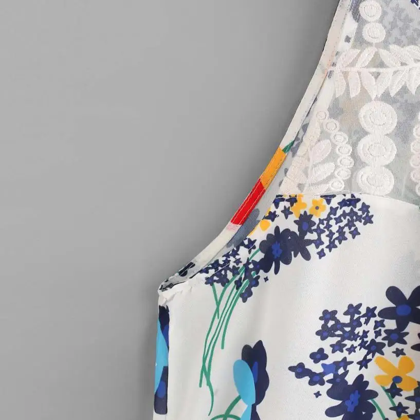 Женская одежда 2017 Летние повседневные женские блузки с круглым вырезом и