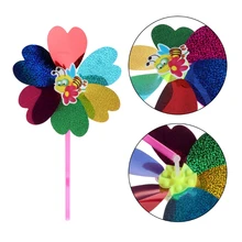 Красочные Блестки мультфильм цветок насекомых ветряная мельница детские игрушки украшения дома сада