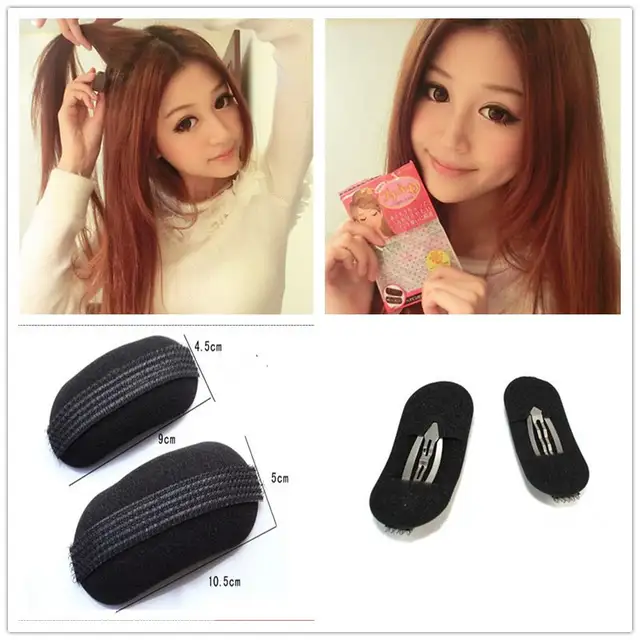 2pcs Princess Design Hair Bump It Up Volume Hair Base Barrettes