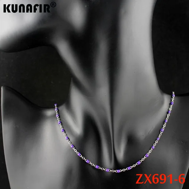 17cm 18cm 52mm Steel color 1.5mm Cross chain with colors 17cm 18cm 52mm Steel color 1.5mm Cross chain with colors