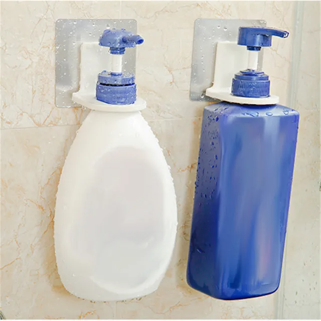 New Hot Magic Sticky Shampoo Organizer Rustproof Bathroom Wall New Hot Magic Sticky Shampoo Organizer Rustproof Bathroom Wall Mounted Hook Repeat Use Shower Hand Soap