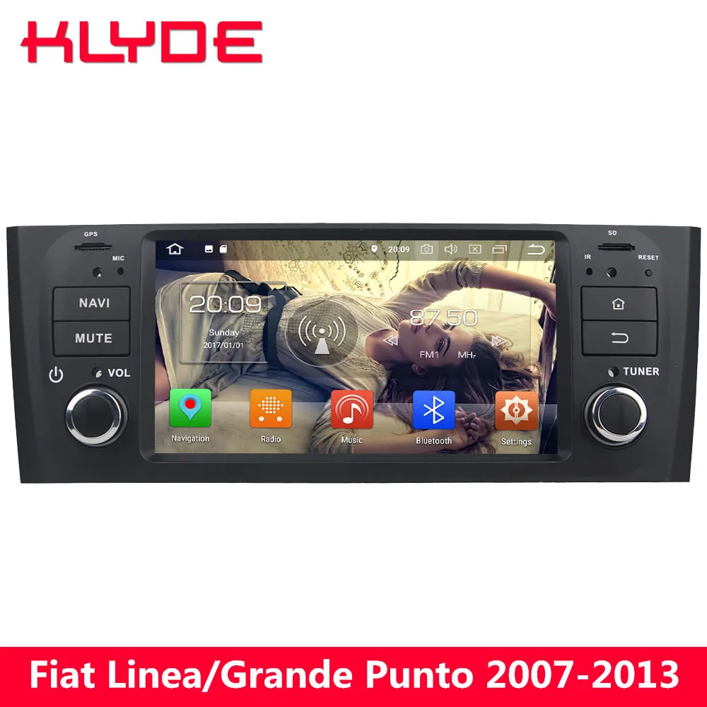 

KLYDE Octa Core 4G Android 8.0 7.1 4GB RAM 32GB ROM Car DVD Multimedia Player Stereo For Fiat Linea/Grande Punto 2007 2008-2013