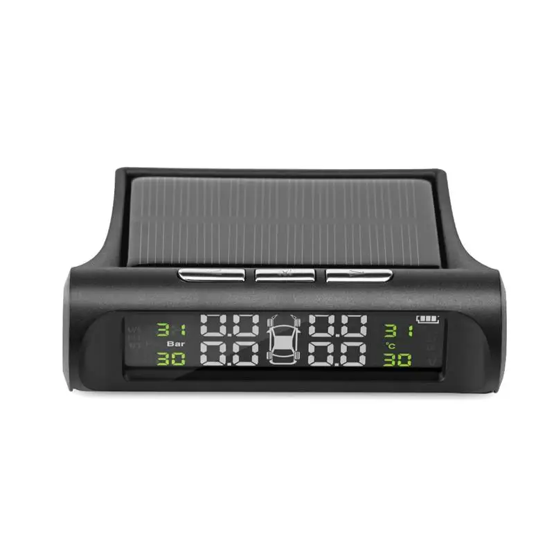 Автомобильная TPMS система контроля давления в шинах солнечная зарядка ЖК дисплей
