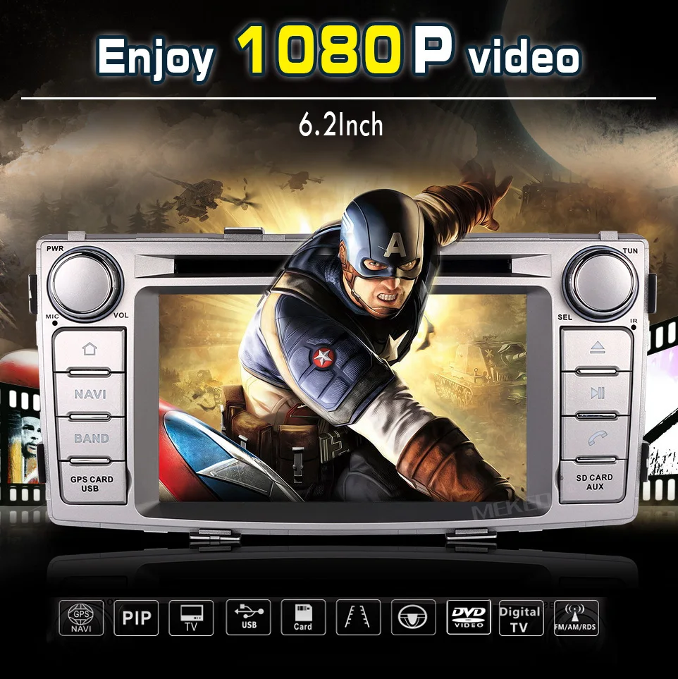 Top PX3 Android 7.1 2G RAM CAR DVD FOR TOYOTA HILUX / Fortuner 2012-2015 car audio gps player stereo head unit Multimedia build in 2