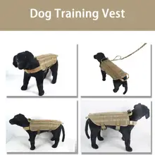 Нейлоновый тренировочный Жилет MOLLE для собак, одежда для тактических военных тренировок, жгут для охоты, прогулок, пеших прогулок, полицейской собаки, питомца собаки