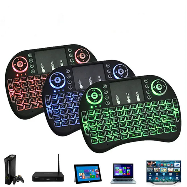 Best Offers I8 USB 2.4GHz Wireless Keyboard Air Mouse Touchpad Handheld Russian English i8 Mini keypad with Backlit for Android TV BOX PC Best Offers I8 USB 2.4GHz Wireless Keyboard Air Mouse Touchpad Handheld Russian English i8 Mini keypad with Backlit for Android TV BOX PC