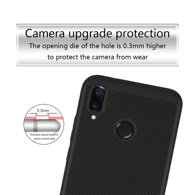 Portefeuille Cooling Ultra Thin Heat dissipation Phone Case For Huawei P20 Lite Shockproof Back Cover Hard PC Plastic Shell Case09 - 