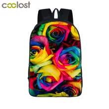 С цветочным принтом сумки на плечо с цветочным узором Для женщин под ноутбук детей школьные ранцы для подростков, школьный рюкзак для девочек