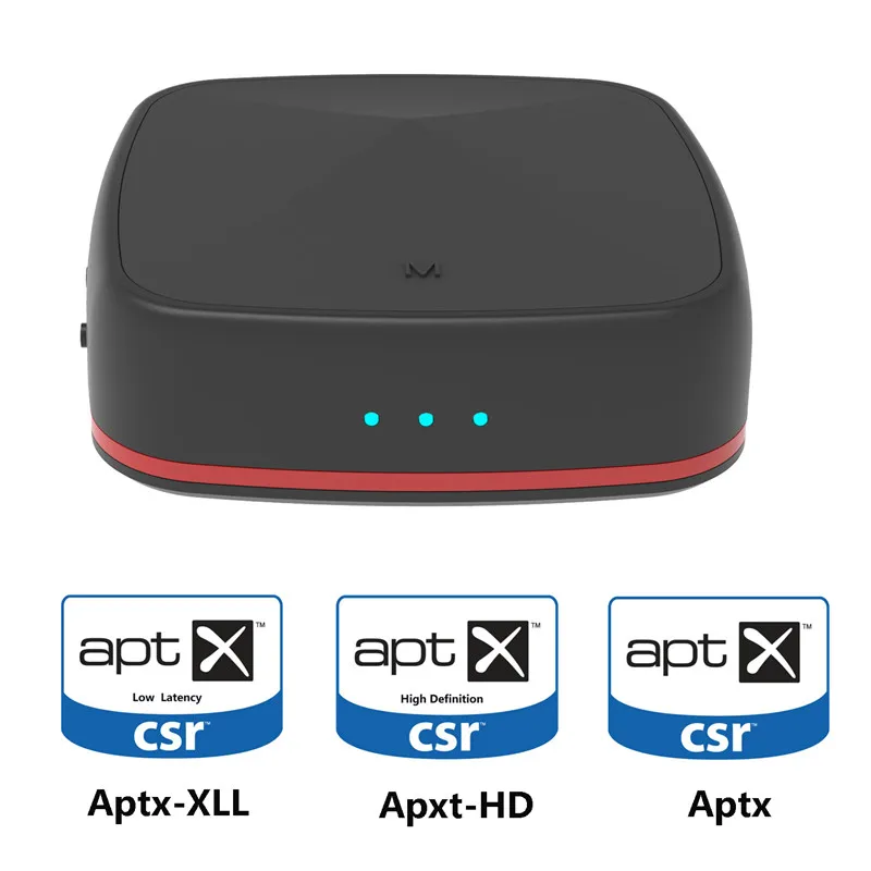 

Bluetooth 5.0 CSR8675 Transmitter Wireless Audio Receiver Aptx HD Receptor with Digital Optical Toslink/SPDIF/AUX Adapter