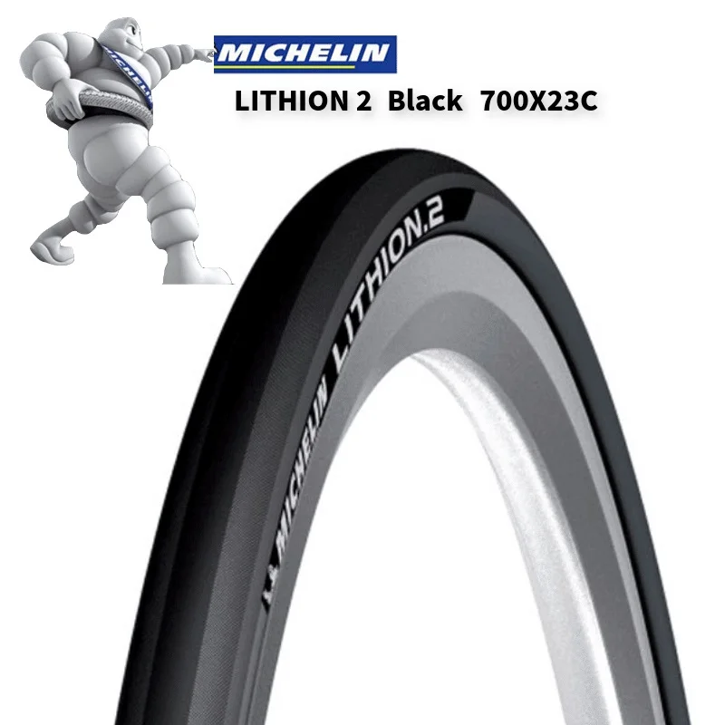 Сверхлегкие складывающиеся шины Michelin LITHION 2 для шоссейного велосипеда 700* 23C, прокол 260g 700C, тренировочные велосипедные шины 60TPI