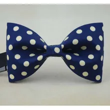 Темно-синий горошек хлопок галстук-бабочка свадебные галстуки ручной работы галстук-бабочка s для мужчин подарок для папы Мужские аксессуары Галстуки