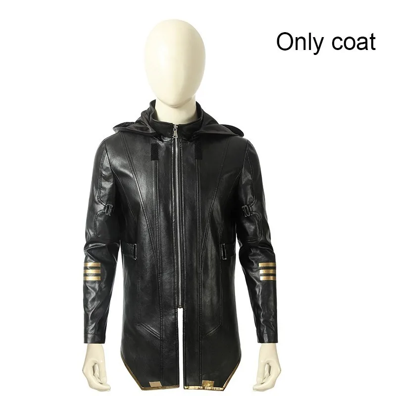 Only coat Мстители эндгейм костюм Марвел Косплей Взрослый соколиный глаз Клинт Бартон Толстовка Куртка Хэллоуин Рождество карнавал вечерние полный комплект - Цвет: Only coat