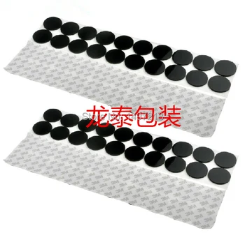 

Freeshipping 50PCS 40*2mm black 3M self-adhesive anti slip Silicone rubber feet pads plastic bumper damper shock absorber