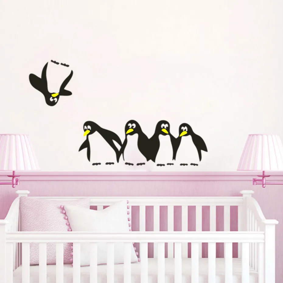 

Refrigerator Vinyl Penguin Stickers Save the Fridge Kitchen Wall Sticker Decals For Kitchen Bathroom Window Home Decoration