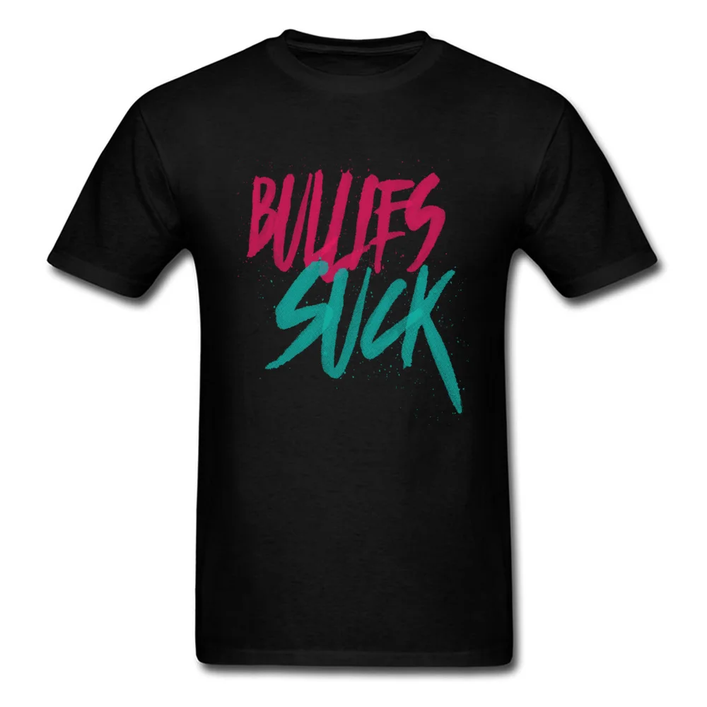 Bullies Suck 2018 Мужская футболка в стиле хип-хоп с буквенным принтом черные зеленые
