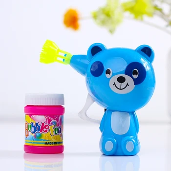 

2019 Fashion Cartoon Bubble Toys for Children Stick Automatic Blowing Bubble Gun Children Toy Bubble Liquid Water Leaking Park