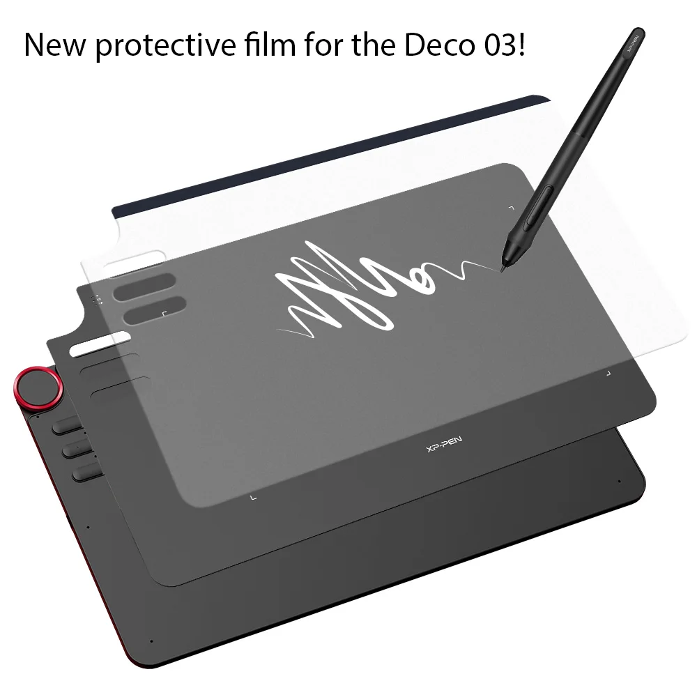 XP Pen Прозрачный графический планшет Защитная пленка для Deco03 Графика рисования (2