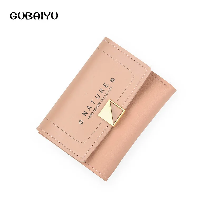 

Leather Small Wallet Women Womens Wallets And Woman New Short Wallet Schoolgirl Fashion Concise Cross Section Penny Purse Purses
