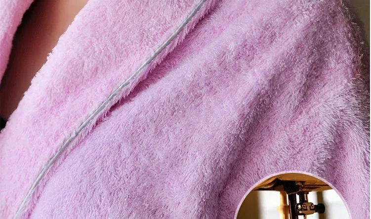 Women's Mid-Calf Cotton Sleep Lounge Robes RBS-D RB22 5
