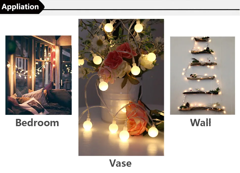 Waterproof LED Ball String Lamps 4