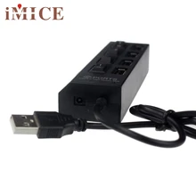 CEL USB 2 0 4 порта питания вкл/выкл переключатель LED концентратор для