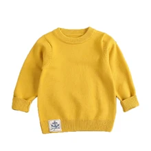 Korean Kids Boy Autumn New Toddler Girl Sweaters O-neck Long Sleeve Baby Wool Knitted Sweater Winter Kids Sweaters Tops