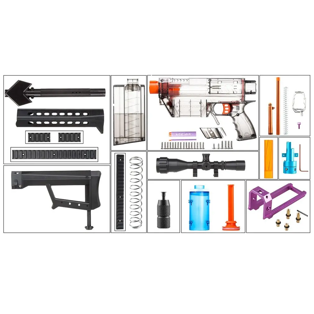 Рабочий Тип R полностью автоматический комплект аксессуары для игрушечного пистолета для Nerf Stryfe модифицированный набор YYR-001-024 аксессуары для игрушечного пистолета для мальчиков детские подарки - Цвет: YYR-001