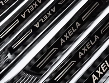 

Car styling Stainless steel Entry threshold Door Sill Scuff Plate for Mazda 3 Axela 2017 2018 Car accessories