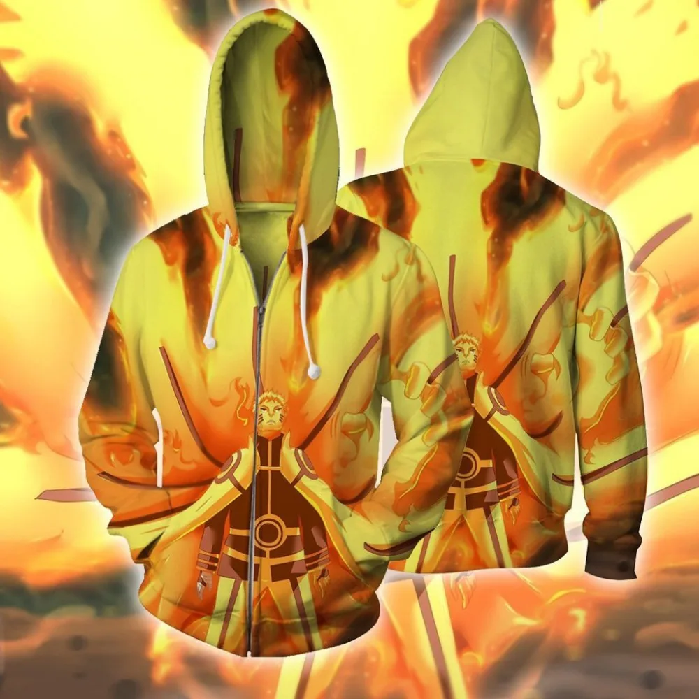 

Uzumaki Naruto Naruto Anime Sweatshirts Hoodie Jackets Men Women Top 3D Print Coat Cosplay Costume