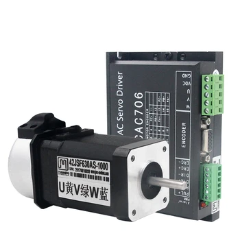 

JMC 64W DC Brushless Servo Motor Drive Kit 24V with Encoder 3000rpm 42JSF630AS-1000+MCAC706