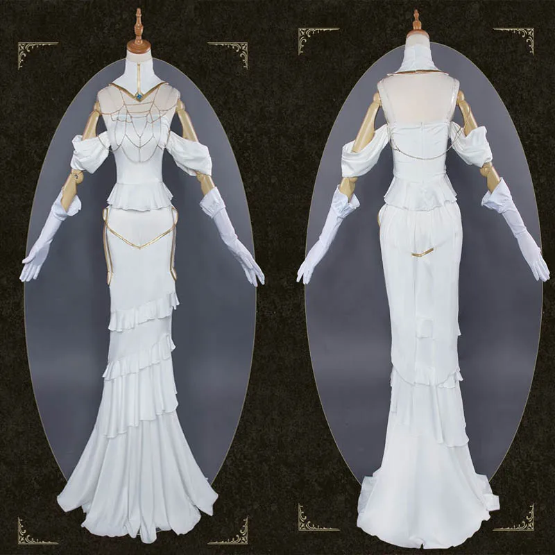 

2019 Anime Overlord Cosplay Princess Albedo Costumes Halloween Stage New Fashion Gamer Costume Albedo Cos Dress Free Shipping