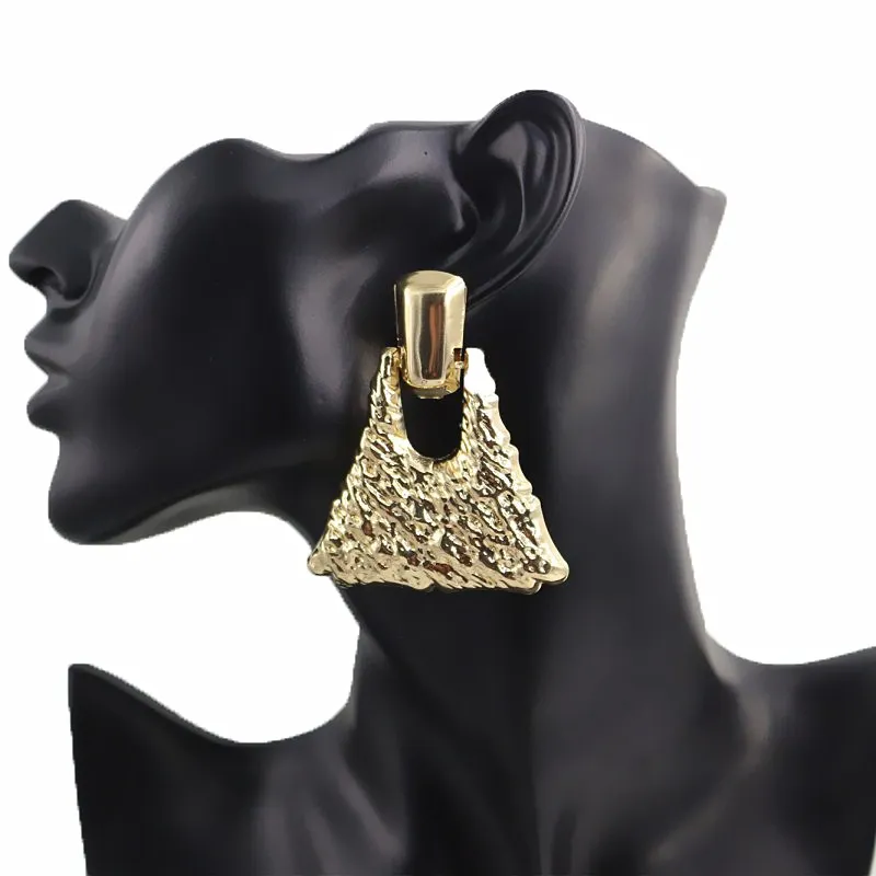 

New Geometric Irregular Hip Hop Earrings for Women Twisted Punk Party Engagement Brand Drop Earring One Direction Bijoux