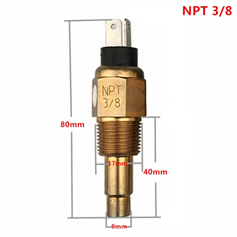 Датчик температуры воды резьба 3/8 18NPT для лодки морской Автомобильный датчик