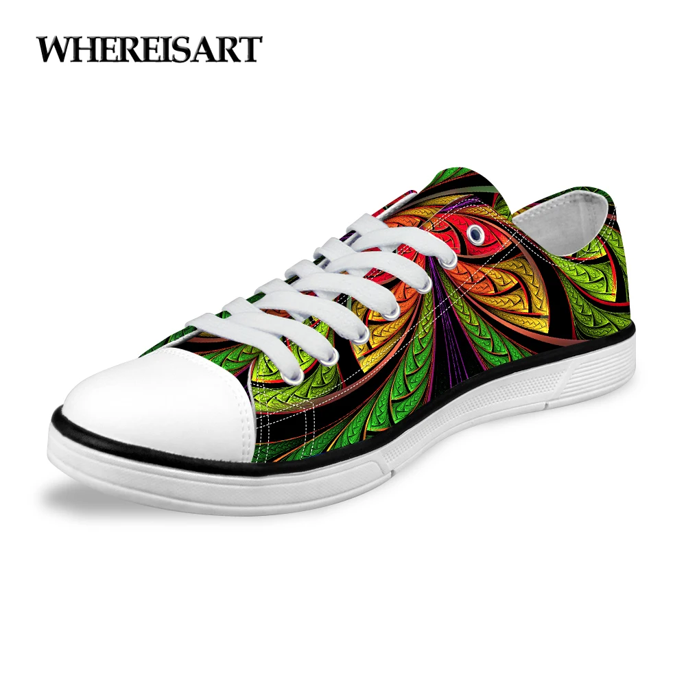 

WHEREISART 2019 New Women Summer Low Canvas Shoes Classic Lace-up Flat Vulcanized Shoes for Female Breathable Zapatos Mujer