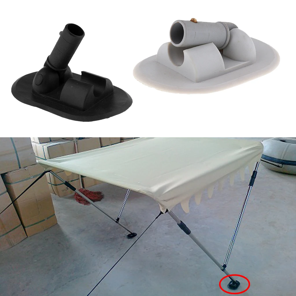 Boat PVC Awning Sun Shade Deck Mount Bimini Top Hardware for Speedboat Fishing Inflatable Boat