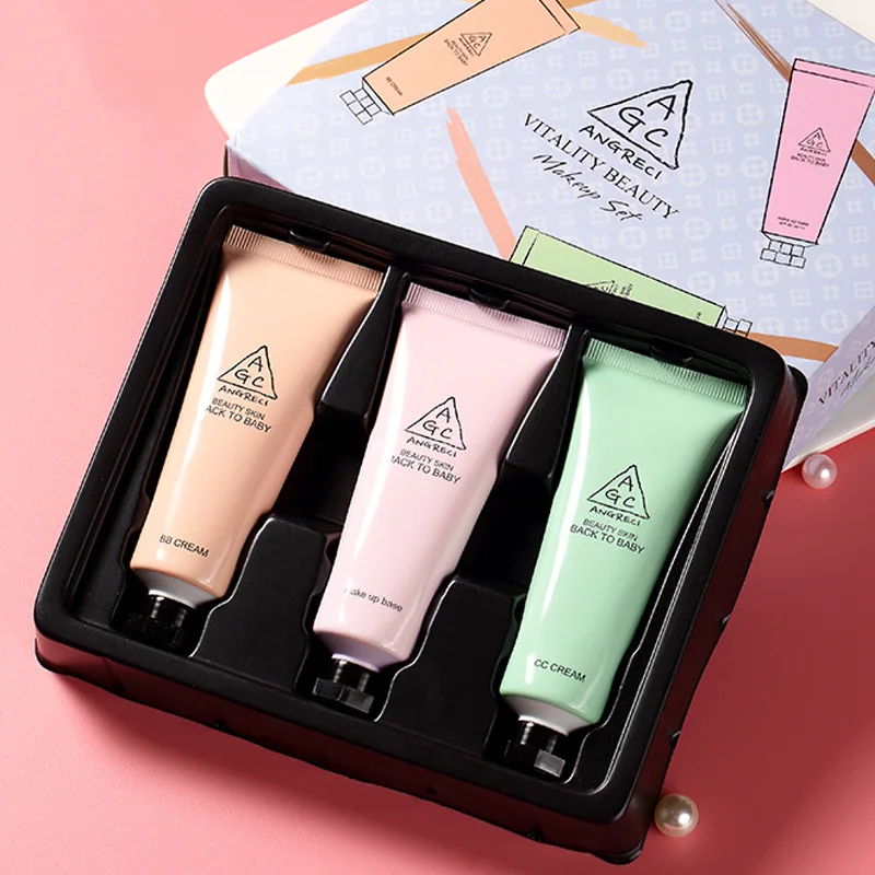 

Moisturizer Brighten BB Cream Concealer Moisturizing Foundation Makeup CC Cream Nude Make up Whitening Face Beauty Makeup