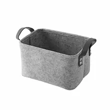 Modern Felt Toy Book Storage Storage Bag Foldable Laundry Basket Dirty Clothes Hamper Toys Clothes Storage Baskets Home