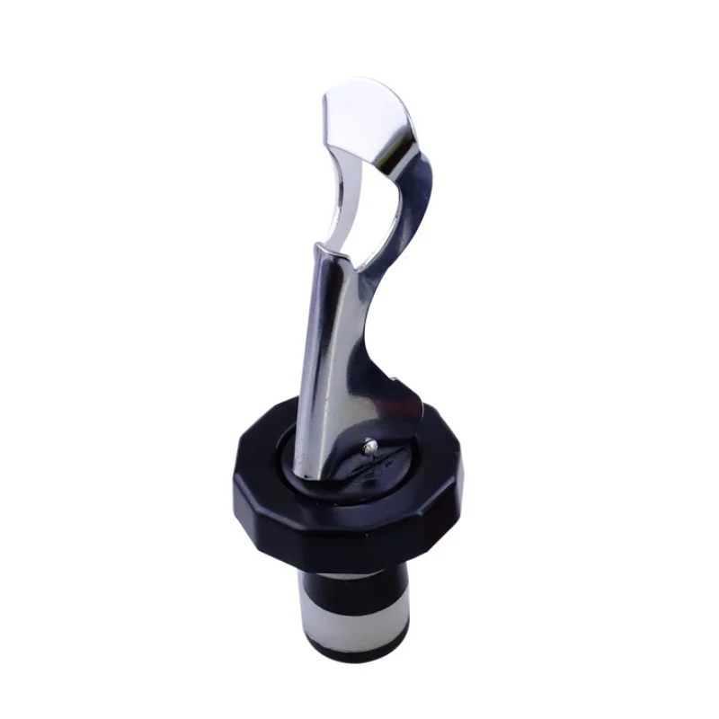 High Quality Silicone Reusable Bottle Stopper Wine Beverage Bottle Stopper for Kitchen VE - Цвет: Black white