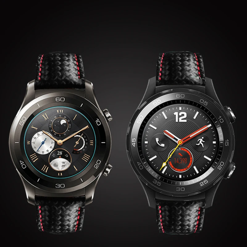 Ремешок для часов Huawei Watch 2Pro кожаный браслет из углеродного волокна Samsung Gear S3 Huami