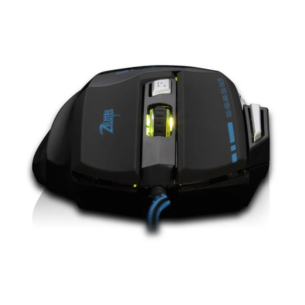 VOBERRY новая версия Регулируемый 5500 dpi 7 кнопок светодиодный кабель USB игровая мышь макропрограммирование Эргономика дизайн