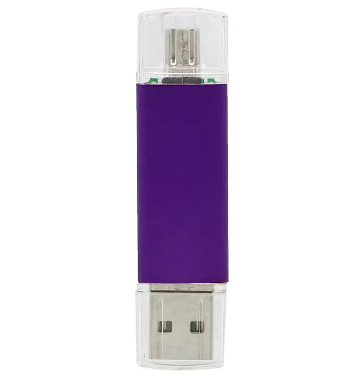 Смартфон, планшет, ПК, USB флеш-накопитель, 32 ГБ, флешка, 16 ГБ, двойная ручка, 8 ГБ, OTG, внешняя USB флешка, 64 ГБ, карта памяти - Цвет: purple