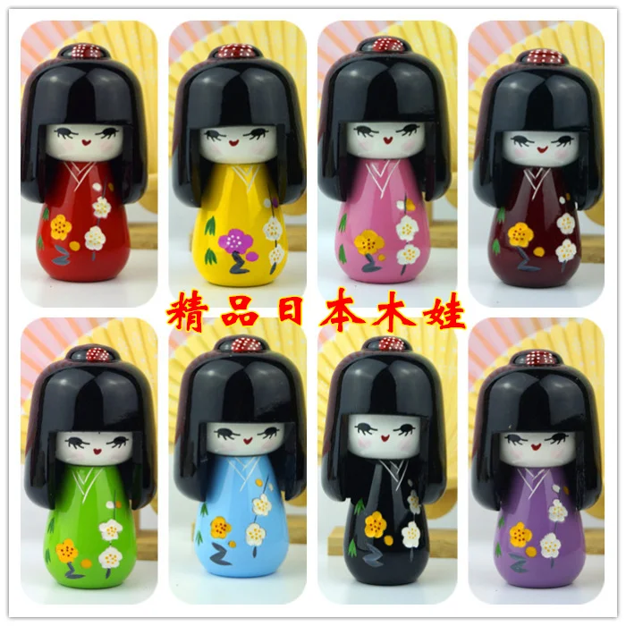 wooden geisha doll