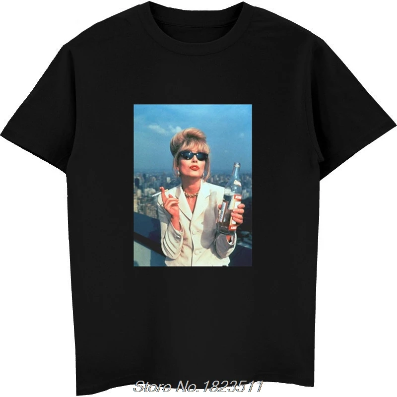

Absolutely Fabulous T Shirt 8 Shirt Patsy Alcoholic Fashion LGBT Vodka T-Shirts Casual Brand Clothing Top Tee Plus Size