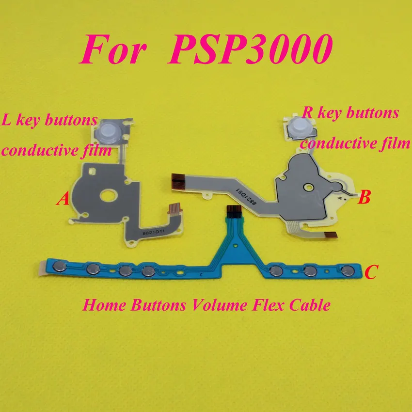 10PCS Nuovo Originale Per PSP Go Start Seleziona Funzione Bottoni Cavo A Nastro Flex Per Sony PSP Go PSPGO Parti Di Riparazione Di Ricambio - Foto 8