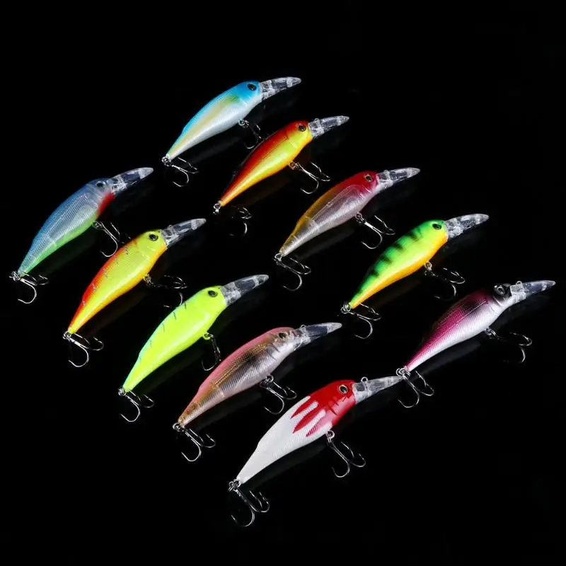 10 шт. 11,6 см/12 г рыболовные приманки Crankbaits Крючки приманки типа Минноу Адреналин