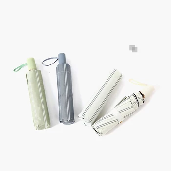 

Creative fresh striped folding umbrellas uv protection umbrella kid umbrella girl umbrella golf summer