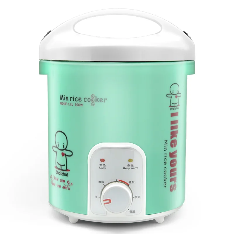 MINI green multifunctional rice cooker can make baby porridge stew soup