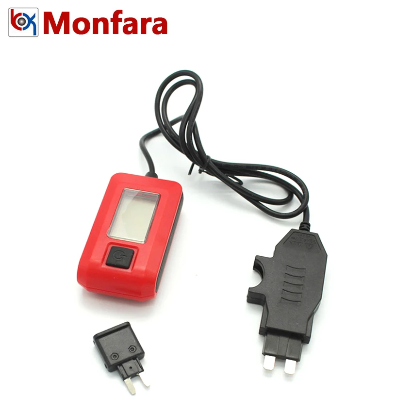 

12V Car Fuse Current Tester Analyzer Auto Electrical Circuit Module Automotive Electronic Board Measure Diagnostic Tool Ammeter