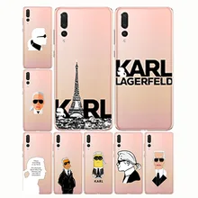 Fashion Karl Lagerfeld Green Soft Silicon TPU Case Cover for huawei p8 p9 p10 p20 lite